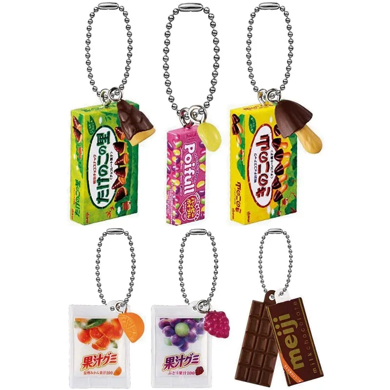 Bandai Japan Gashapon Schattige Simulatie Mini Chocolade Snoep Sleutelhanger Hanger Kawaii Anime Figuur Gachapon Capsule Speelgoed Cadeau