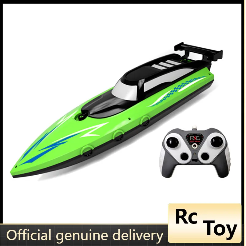 

NEW V555 RC Boat 10KM/H With Bright LED Light 2.4GHz Lighting Racing RC Boat For Adults and Kids With Rechargeable Battery Toys
