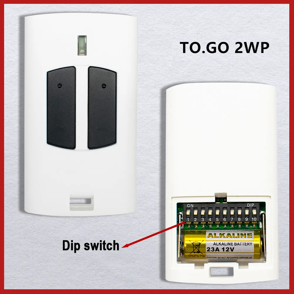 Garage Door / Gate Remote Control Switch For BENINCA TO.GO 2WP 4WP 433.92MHz Fixed Code Hand Transmitter