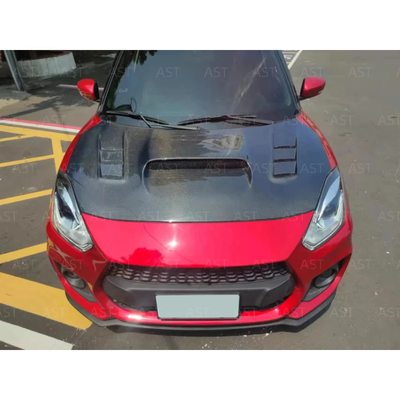 

For Suzuki Swift ZC33S Carbon Fiber Engine Hood Retrofit Hood Vent Cover Parts Hood Replacement Body Kits
