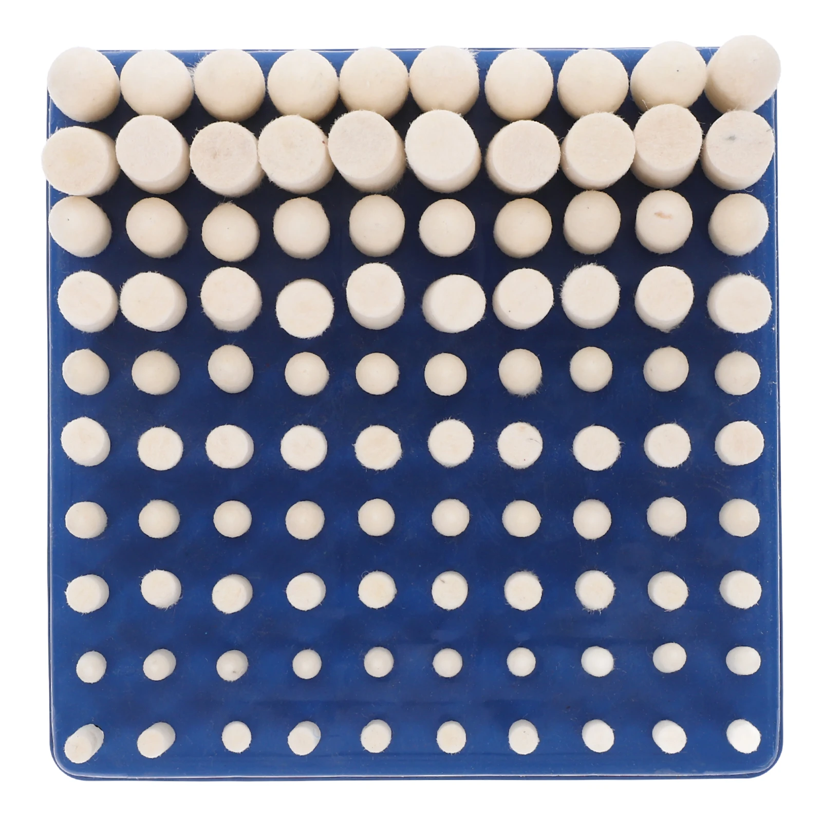 

100Pcs WoolBuffingWheelsPolishingToolsWhiteGrindingHeadsforWatchJewelryGlassRepairKitSoftStainlessHandle