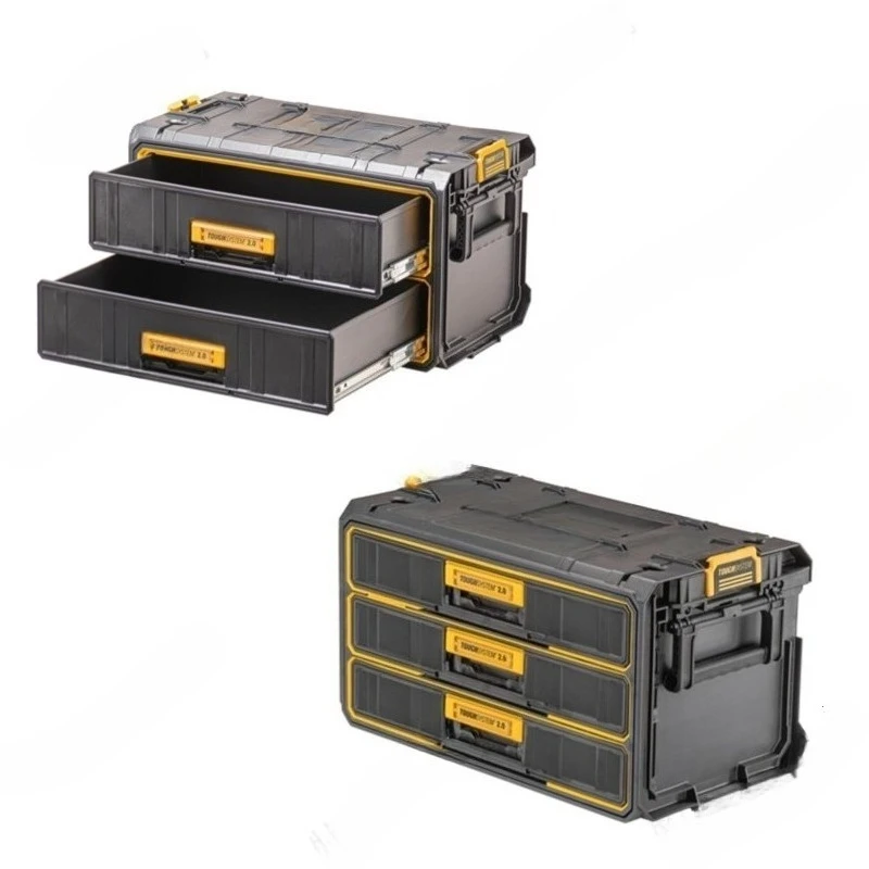 

Heavy-duty waterproof and dustproof second-generation rock system 2.0 toolbox set stacked drawer type