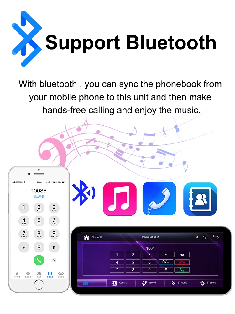 AUTOTOP CarPlay Screen For BMW 1 2 3 4 Series F20 F21 F30 F31 F32 F33 F34 Car Multimedia Player Wireless Carplay Android Auto