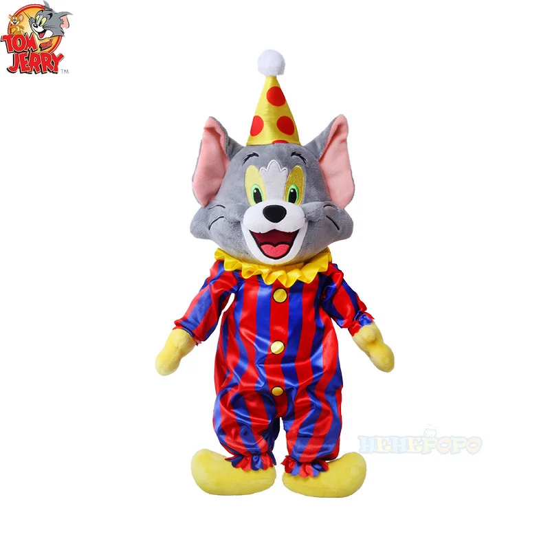 Circus Tom and Jerry Plush Doll Perfect Christmas Gifts 32cm Cat and 28cm Mouse Stuffed Animal Toy Adorable Plush Doll