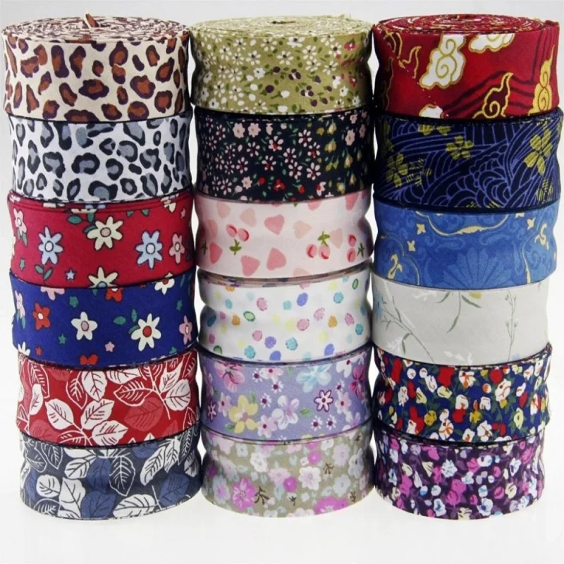 Single Fold Cotton bias tape, 25mm(1 \
