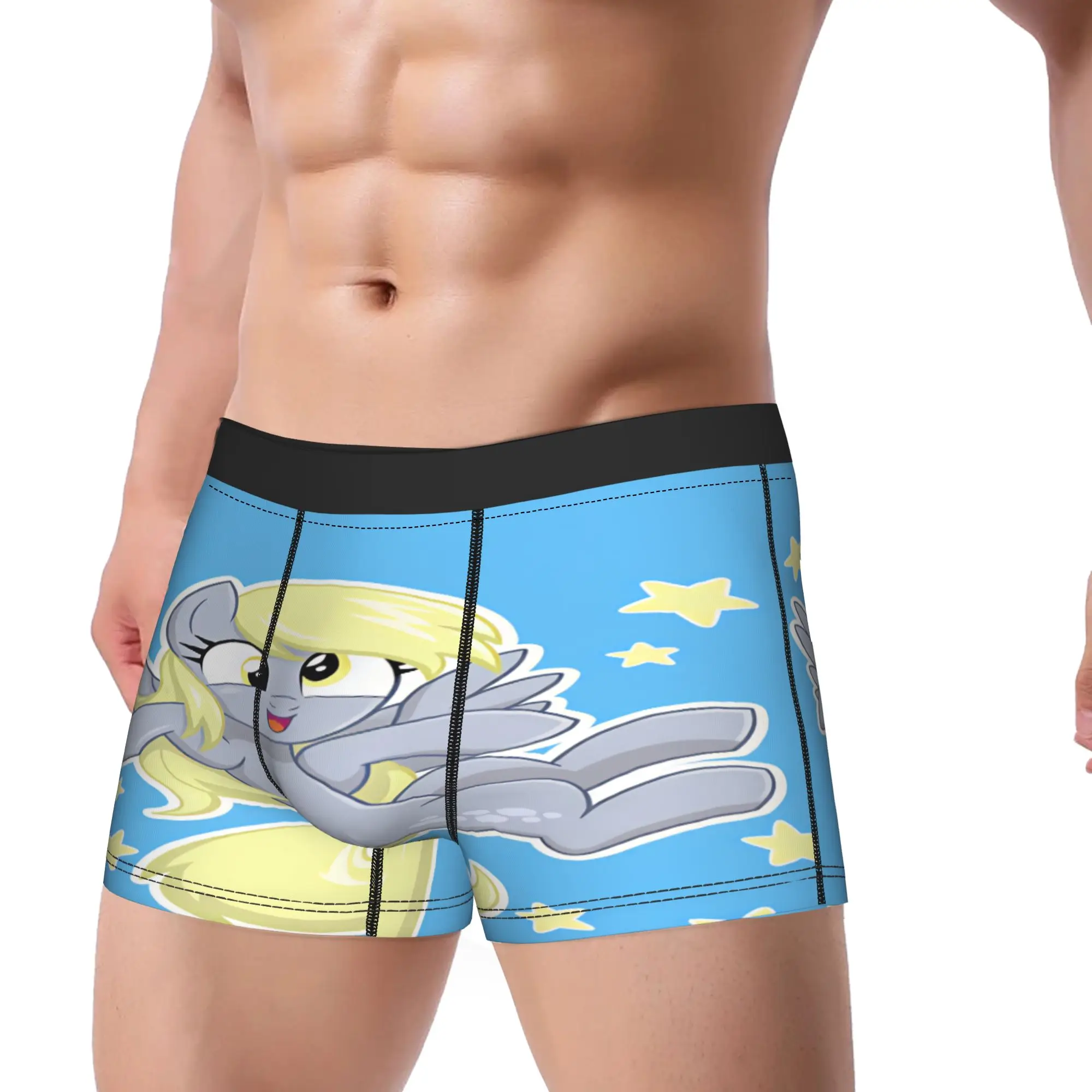 Derpy Muffins Hooves Trunk  Pouch Underwear Hot Sale Custom DIY Shorts Briefs Breathable Males Underpants Big Size 2XL