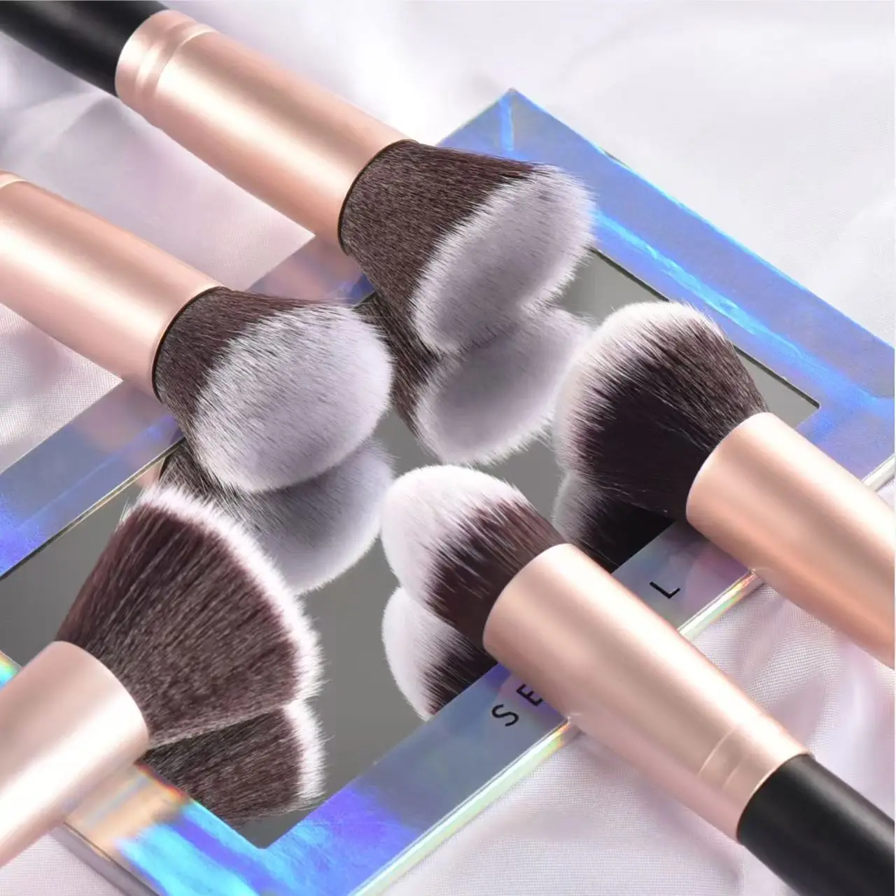 Black Wooden Handle Makeup Brush Set - Premium Collection Beauty Tools for Eyeshadow Foundation Powder