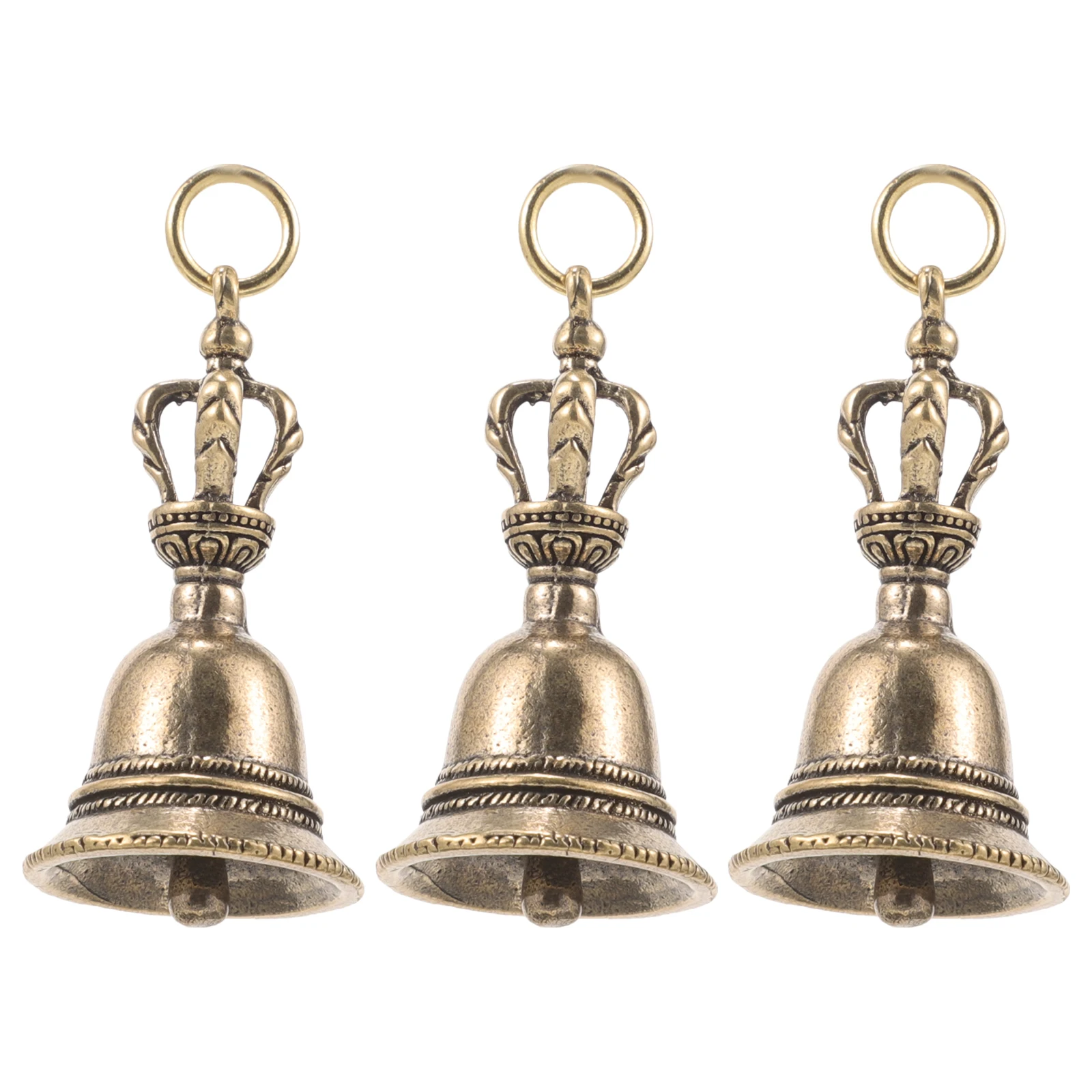 

3pcs Vintage Bells Small Pendant Charms for Jewelry Diy Making Charms Crafts Retro Bell Keychains DIY Accessories