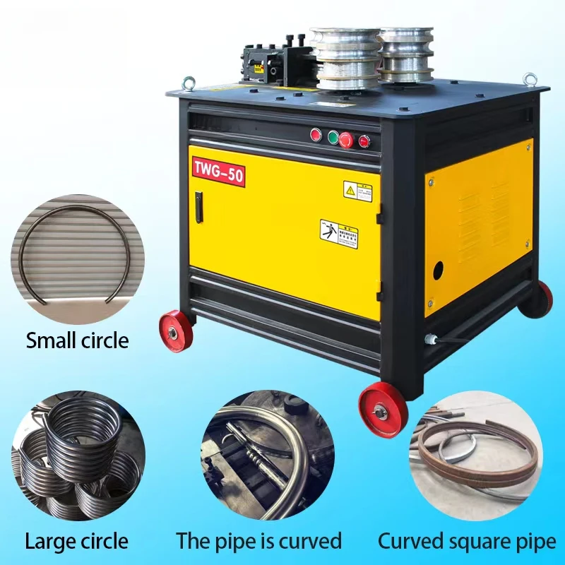Square Stainless Steel Rolling Pipe Bender Electric Profile Bending Equipment