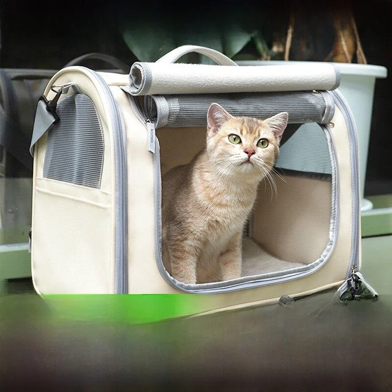 

Портативная дышащая сумка-переноска для собак с большим пространством, ручная сумка-рюкзак для использования на улице, товары для животных