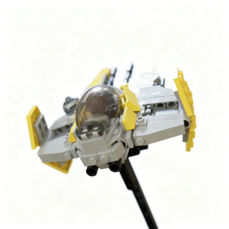 210pcs MOC Star Battle Obi Wan S Interceptor Eta 2 Actis Class Model Toys Building Blocks Architecture Christmas Gifts DIY Kids