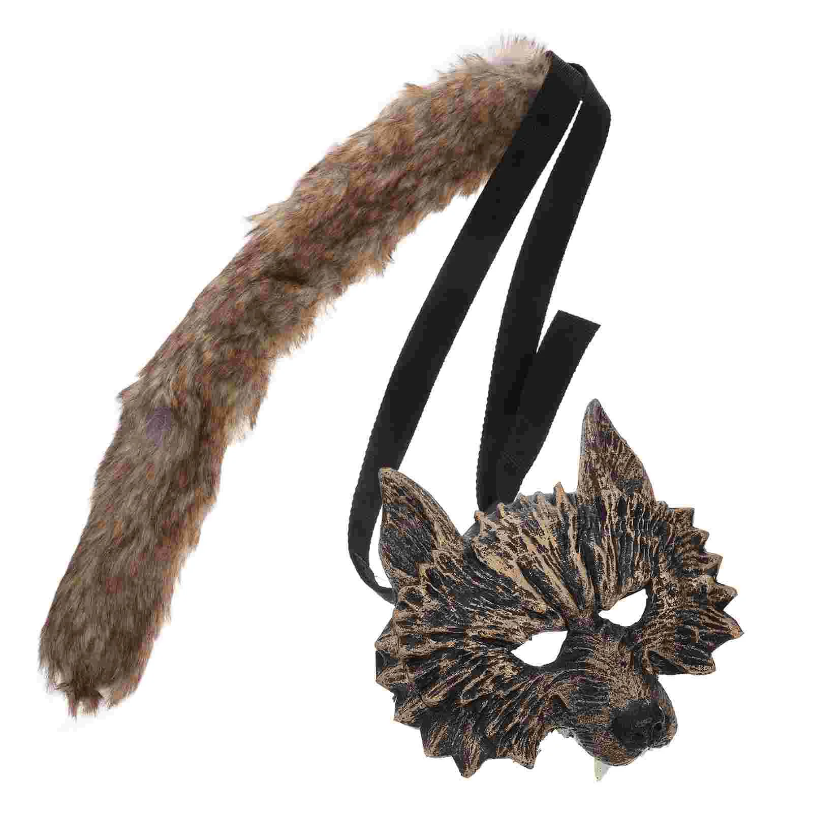 Costume da maschera con teschio di lupo per bambini, demone, lupo mannaro per donne, animali, decorazioni per feste per adulti, Halloween, adulti