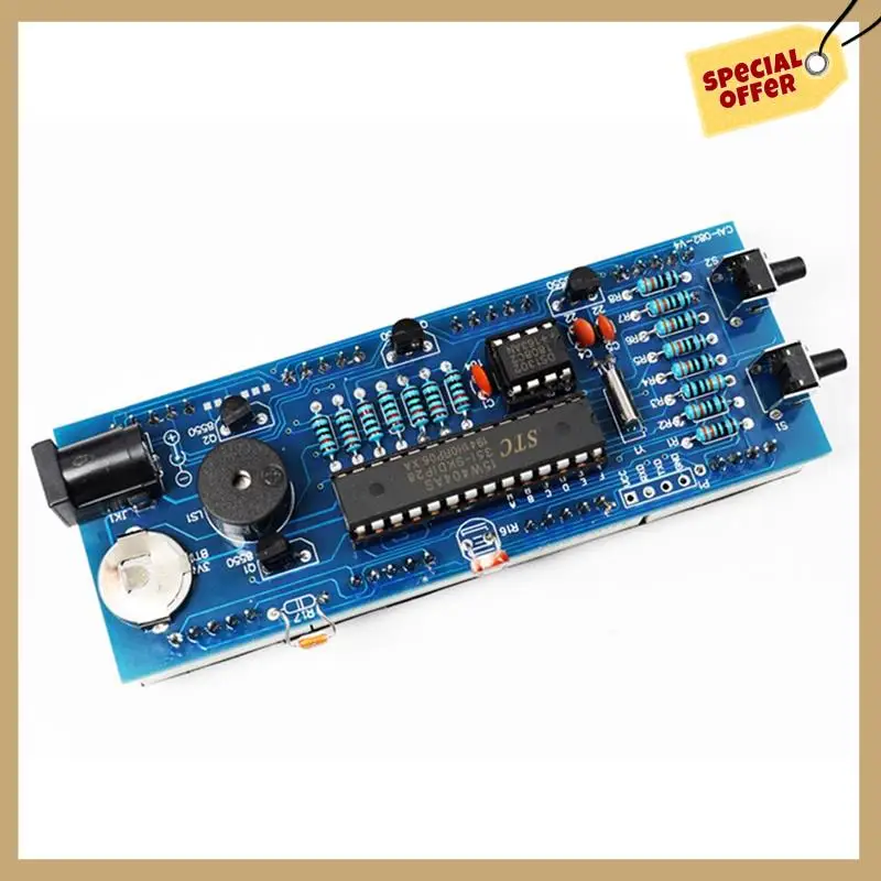 Kit relógio digital controle de luz 1 Polegada led tubo digital 51 microcontrolador relógio eletrônico peças diy + shell 1 conjunto