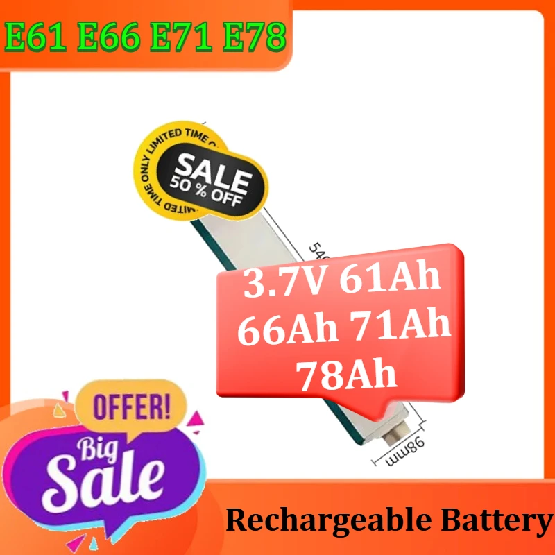 

Electric Vehicle Energy Storage Power Lithium Battery 3.7V Polymer Pouch Battery E61 E66 E71 E78 61Ah 66Ah 71Ah 78Ah