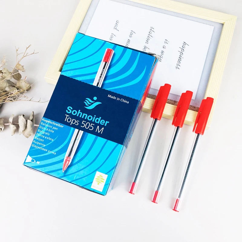 Stylos à bille d'écriture lisse longue durée, stylos à bille simples de haute qualité, papeterie pour étudiants, fournitures scolaires et de bureau, 5/10 pièces