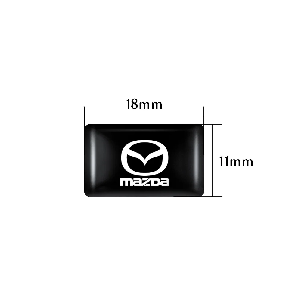 10PCS 3D Epoxy Resin Car Interior Decoration Sticker Decal Accessories For Mazda 2 3 5 Axela CX5 CX3 CX9 Atenza Demio MPS MS 323