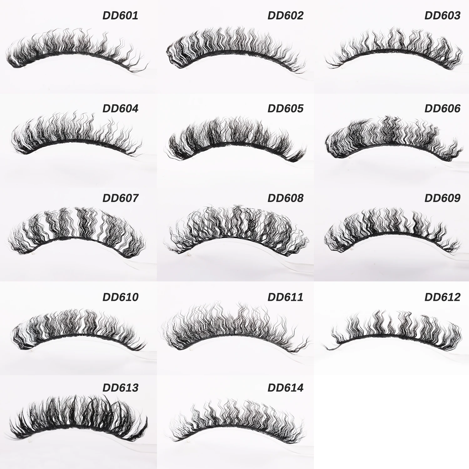 Nowe mody wełniane Curl rzęsy wegańskie puszyste sztuczne rzęsy z norek makijaż Flase przedłużanie rzęs