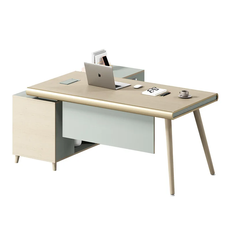 

Simple modern supervisor Fashion manager Nordic style boss Single office and chair combination Large des