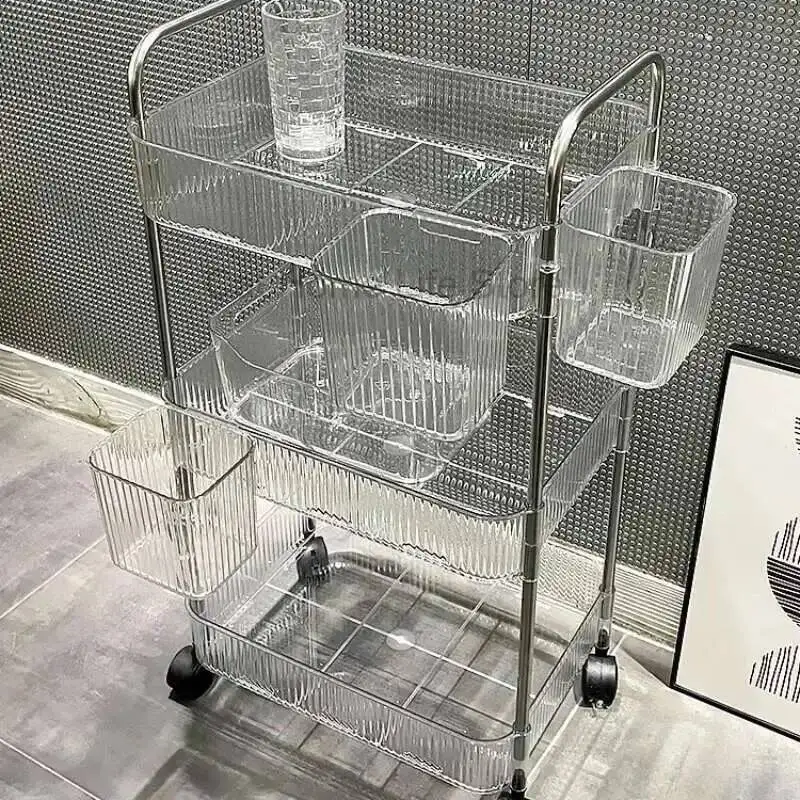 

Cosmetic Storage Hairdressing Salon Wheels Trolley Medical Rolling Salon Trolley Carrello Attrezzi Salon Furniture