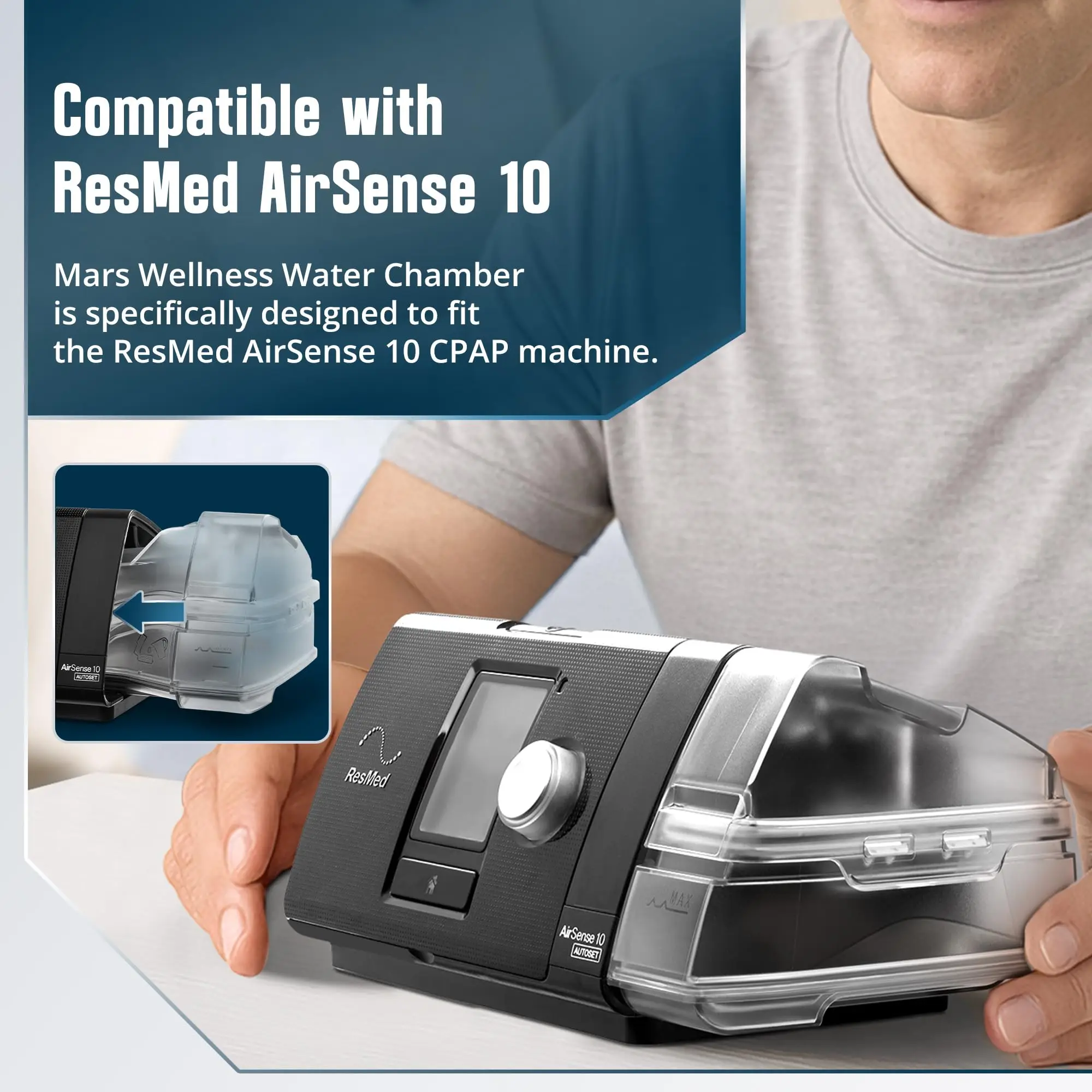 غرفة مائية بديلة من Everness لآلات Philips AirSense 10 & AirCurve 10 CPAP، ختم متين واستخدام طويل الأمد