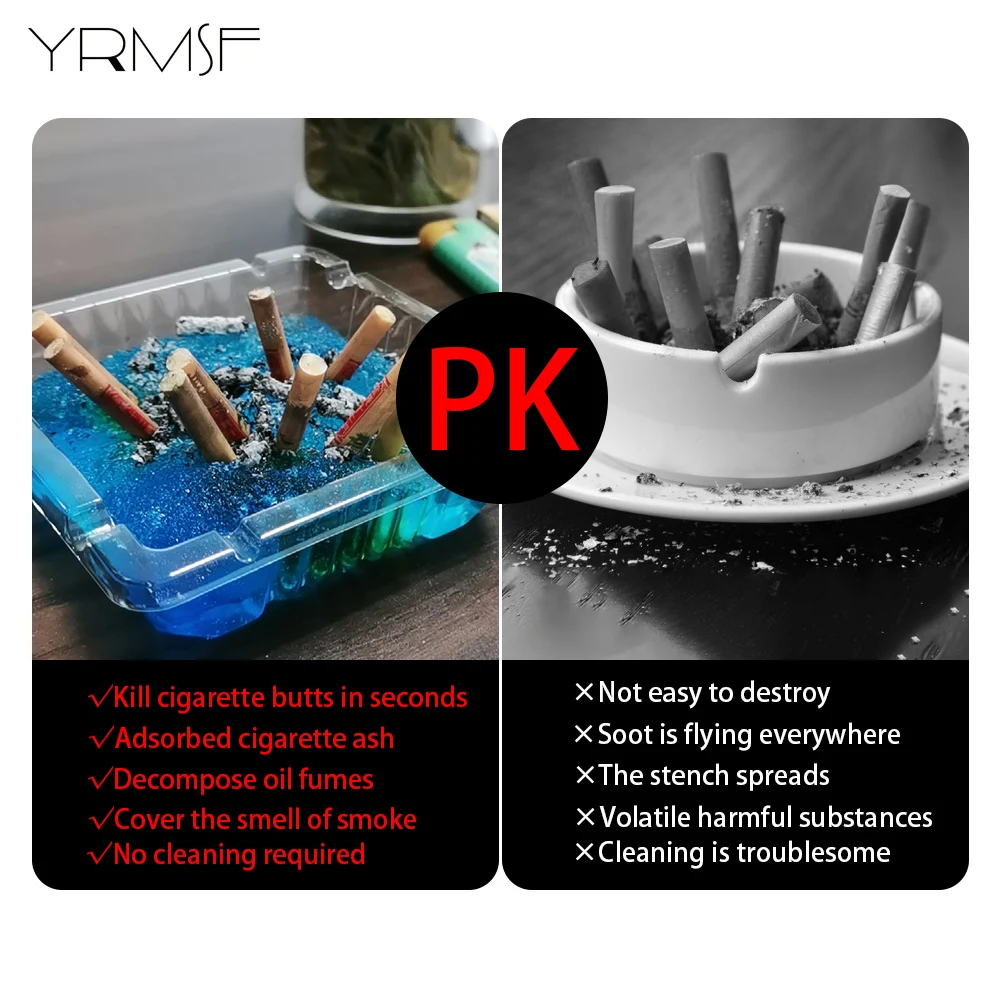 Disposable Vehicle Mounted 30pcs Ashtray Smoke Purification Eliminate Smoke And Odor Office Household Smoking Accessiories