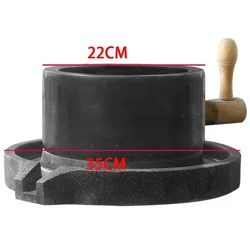 Granite Manual Grinding Stone Mill Grinder Flour Frame Home Soybeangrinder Cafe Machine Comfee stone
