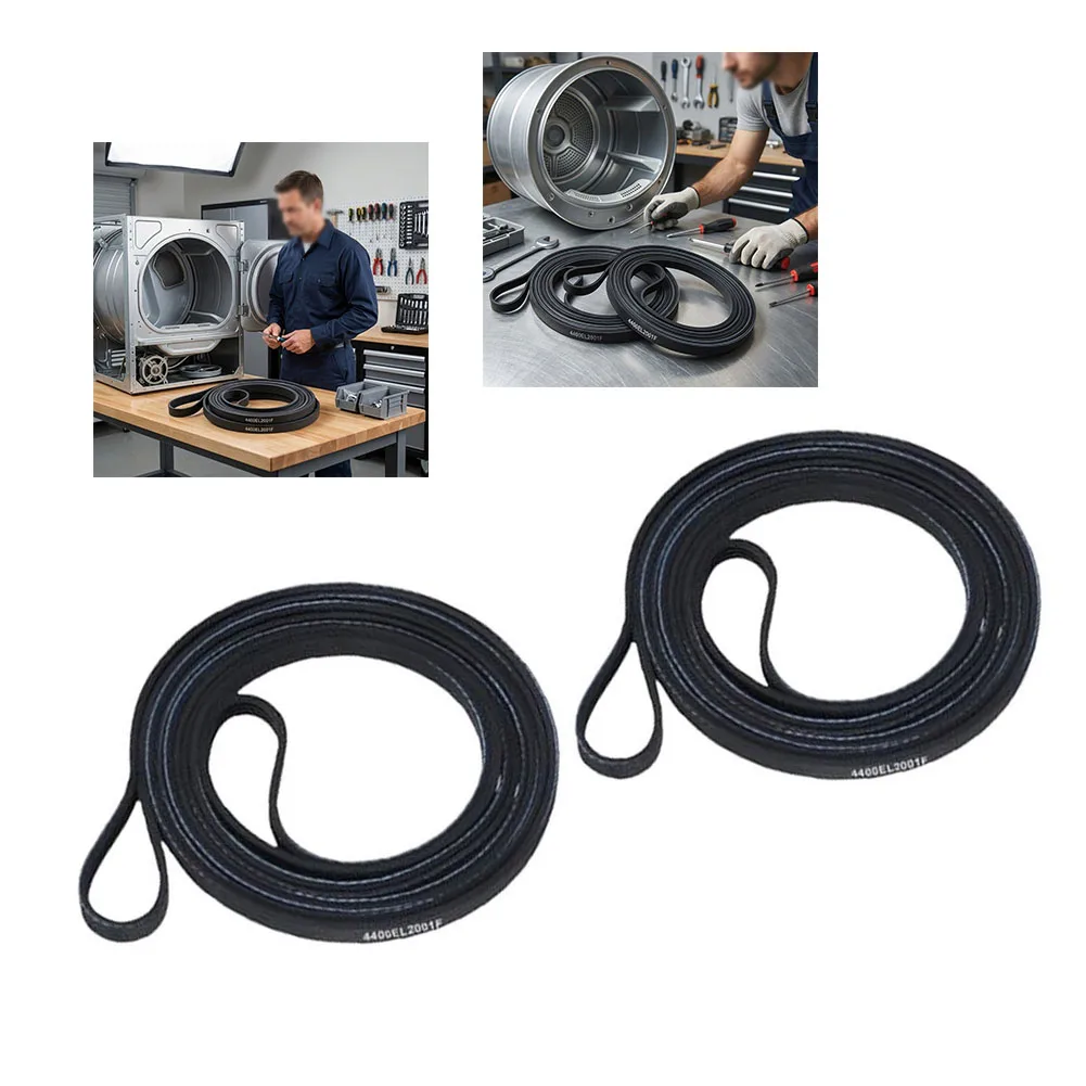 Two Dryer Drum Belts Compatible with For GE and For Kenmore Dryers Including Models Referenced by AP5972814 for Fit Assurance