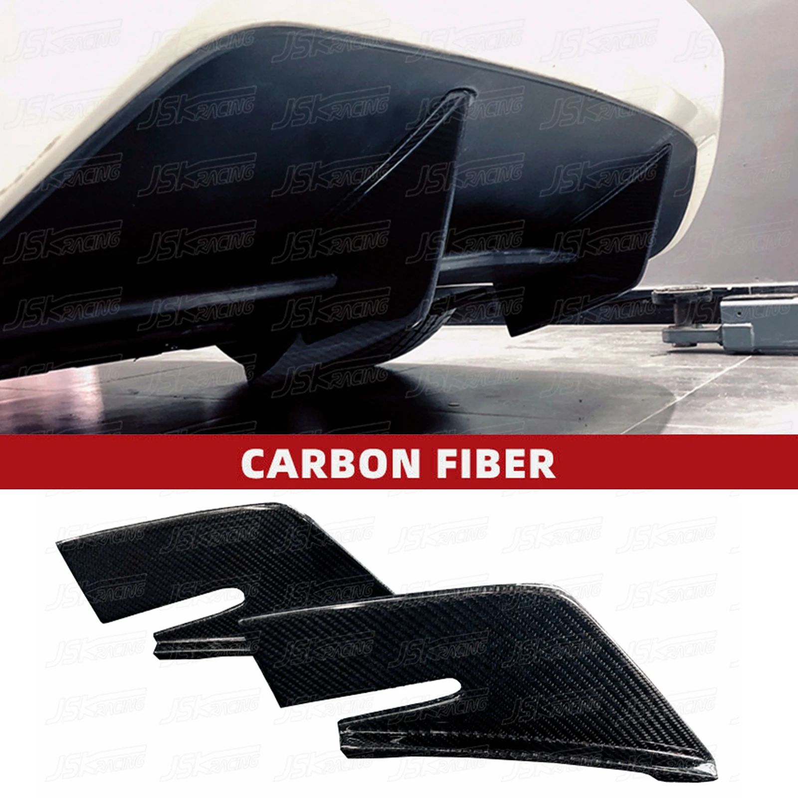 Jsk Style Carbon Fiber Rear Lip Canards For Ferrari California 2009-2014(JSKFRCN09009)