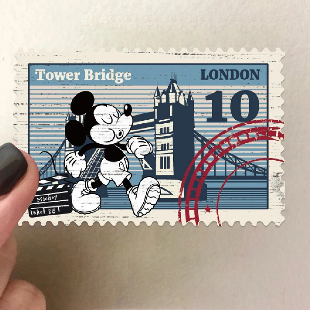 10/30/50pcs Vintage Disney Mickey Mouse Stamp Graffiti Stickers Laptop Phone Skateboard Fridge Funny Cartoon Sticker Kids Toys