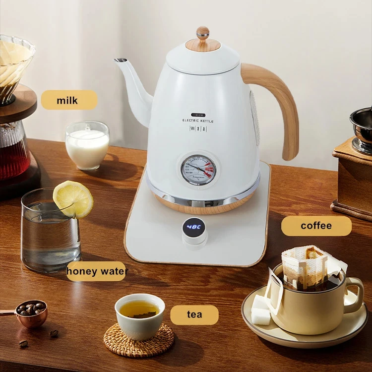 220V 1.7L 304 stainless steel electric water kettle for tea and coffee with temperature control