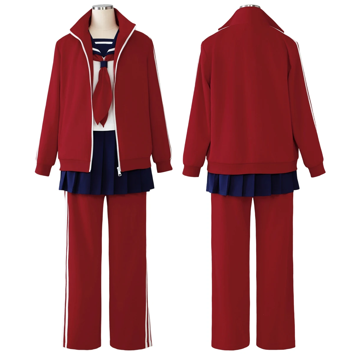 

HOLOUN Gintama Anime Kagura Cosplay Costume Tracksuit Pants Jk Uniform Halloween Christmas Convention