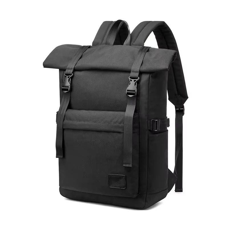 

Men's 15.6 Inch Laptop Backpack Roll Top Waterproof School Bag Leisure Outdoor Travel Bag Stylish Commuting bag