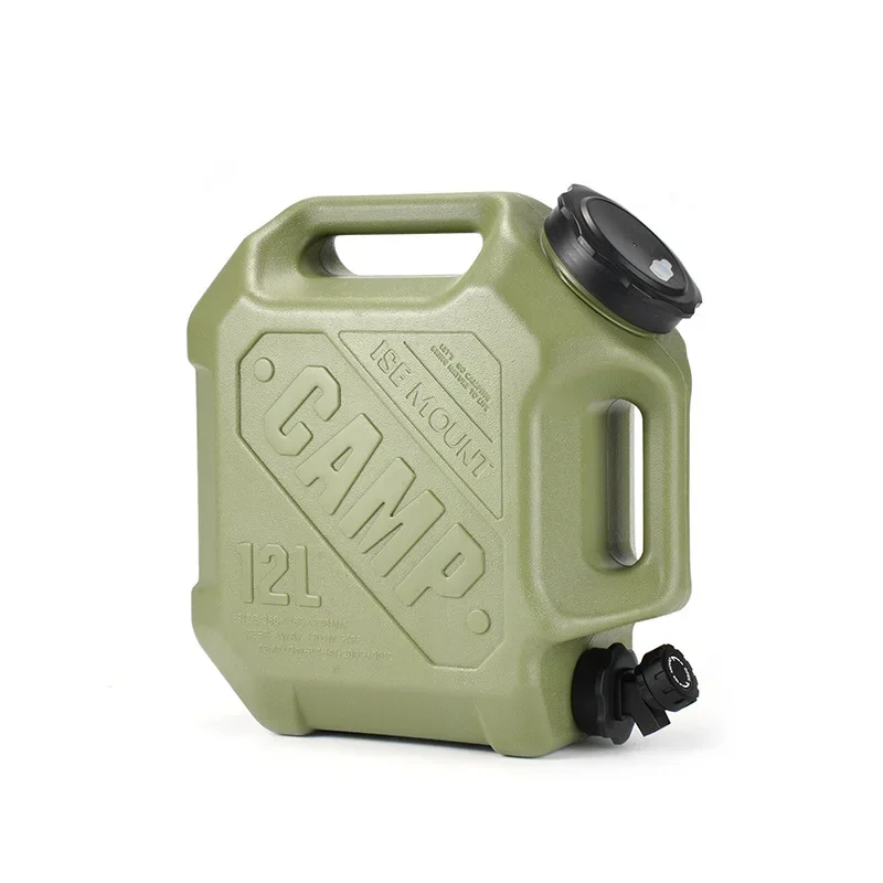 

Outdoor Hump Bucket Portable Water Tank 12L Large Capacity Double Grip Bucket Kettle with Faucet