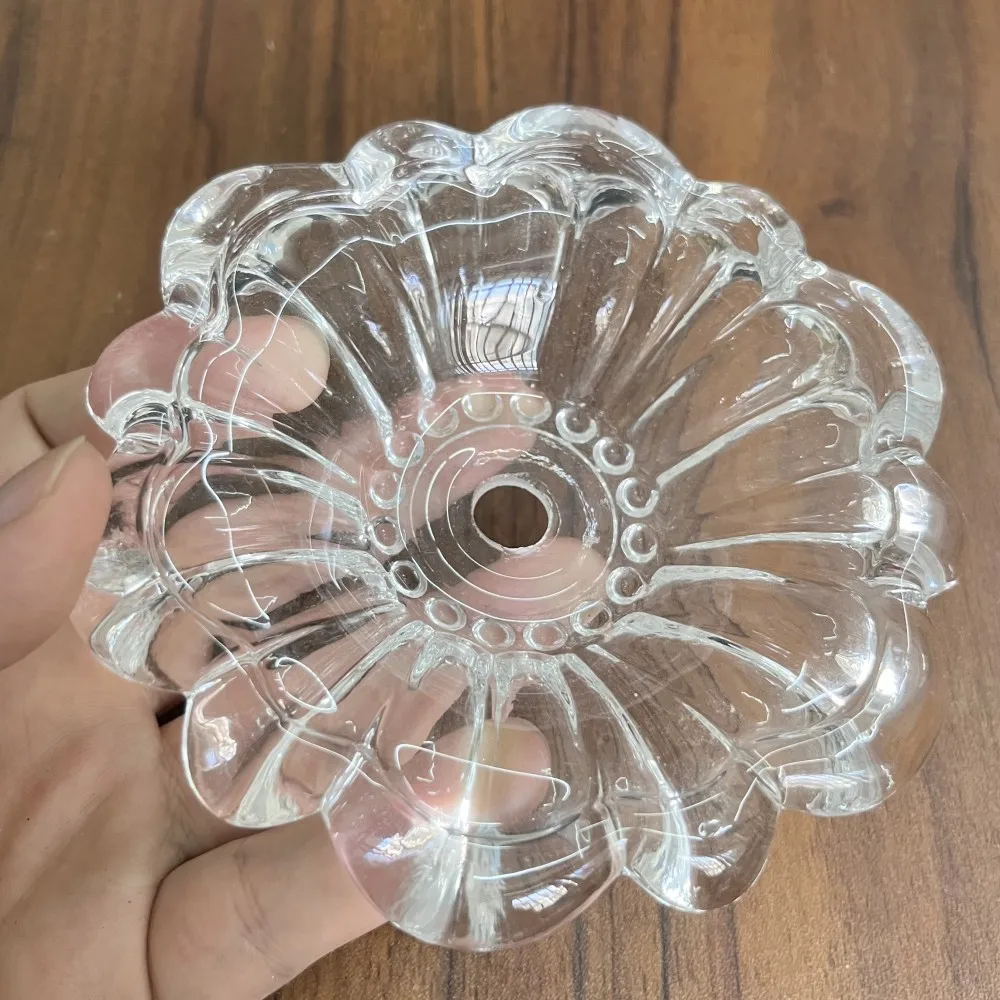 Dia:124MM Glass Shisha Hookah Ashtray 12mm/Hole Hookah Coal Tray Chicha Plate Water Smoking Accessories image 6