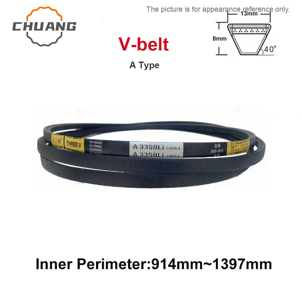 

V-Belt A Type lnner perimeter:914mm~1397mm Industrial Agricultural Equipment Transmission Belt V Belt