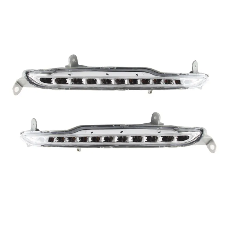 Car Accessories Front Bumper Black Bezel Cover Fog Lamp For KIA Optima K5 2010-2013 Auto LED DRL Daytime Running Light Assembly