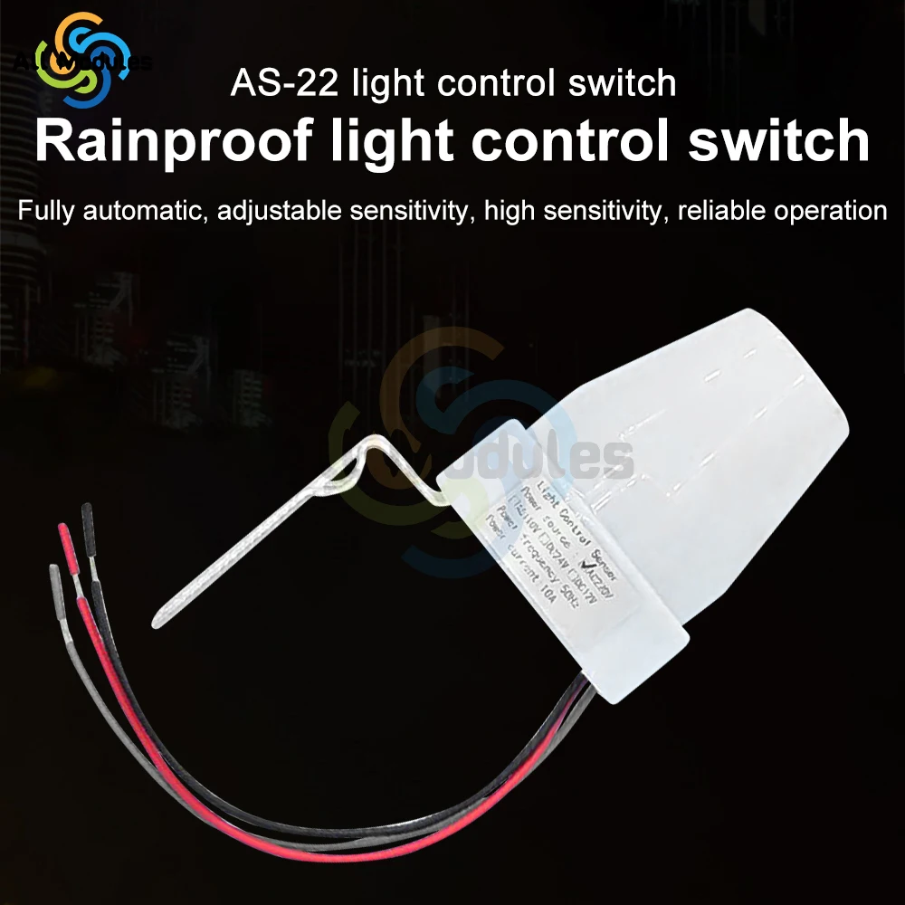 Automatic On Off Adjustable Street Light Photoswitch Photocell Sensor Switch Photo Control Sensor Switch  AC110-220 AS-22