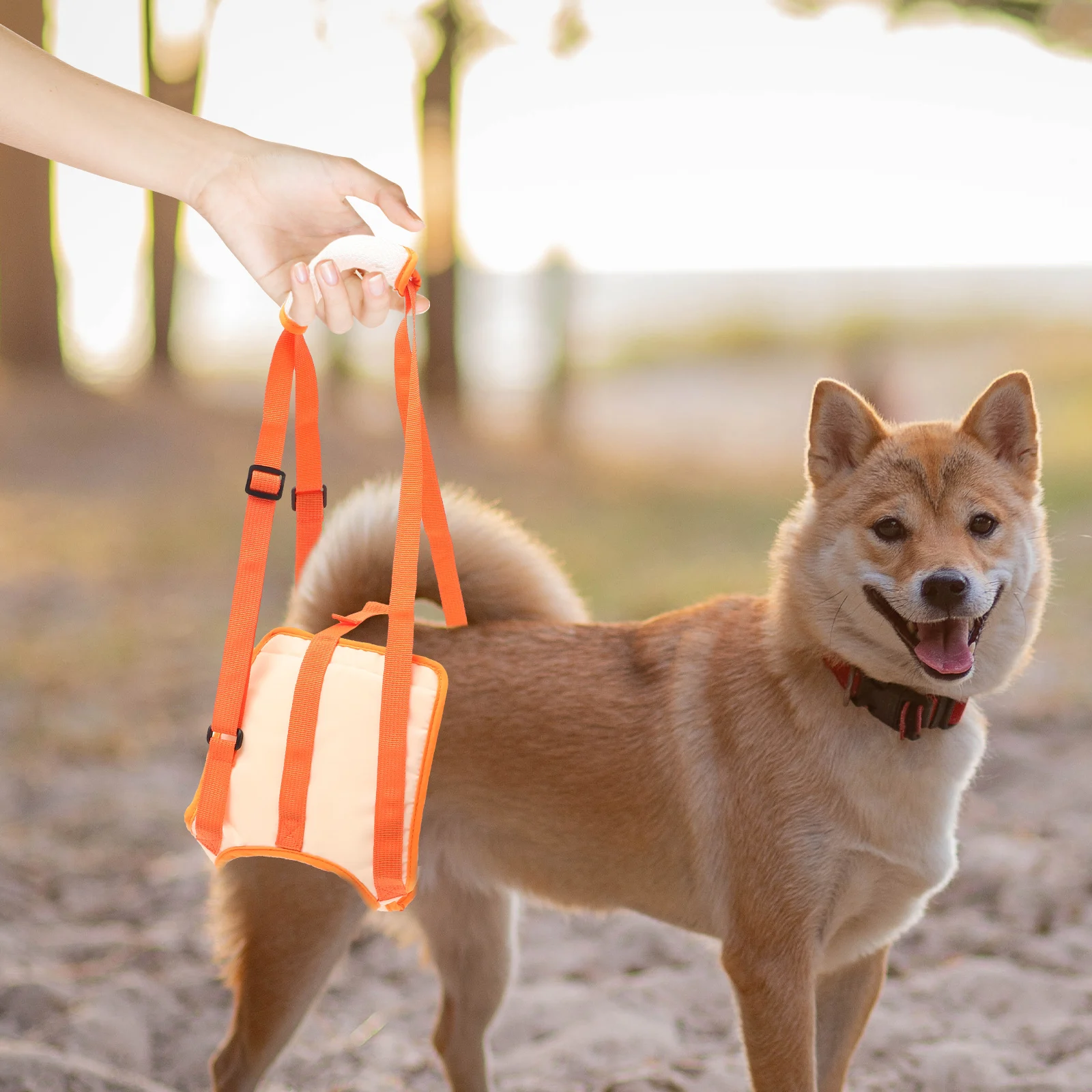 

Dog Lift Sling Portable Supportive Band Oxford Cloth Breathable Pet Sling for Elderly Injured Dogs Outdoor Mobility Assisted