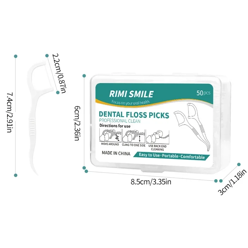 1-20 BOX Portable Disposable Dental Floss Plastic Toothpick High-tension Dental Floss Stick Dental Floss Box Oral Care Wholesale