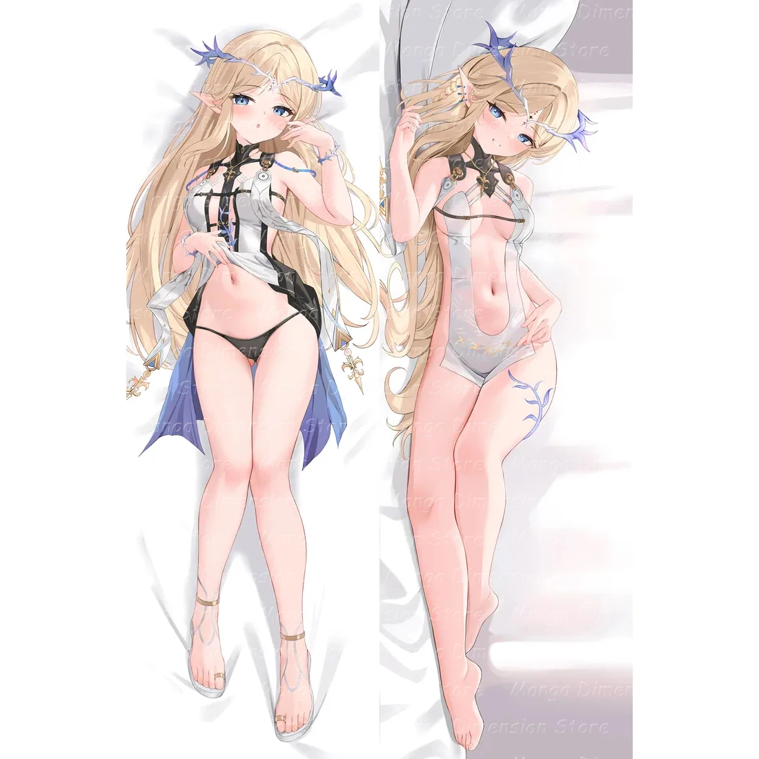 

Wuthering Waves Cartethyia Dakimakura 2WAY Hugging Body Pillow Case Anime Cushion Cover Soft Polyester Body Pillowcase for Gifts