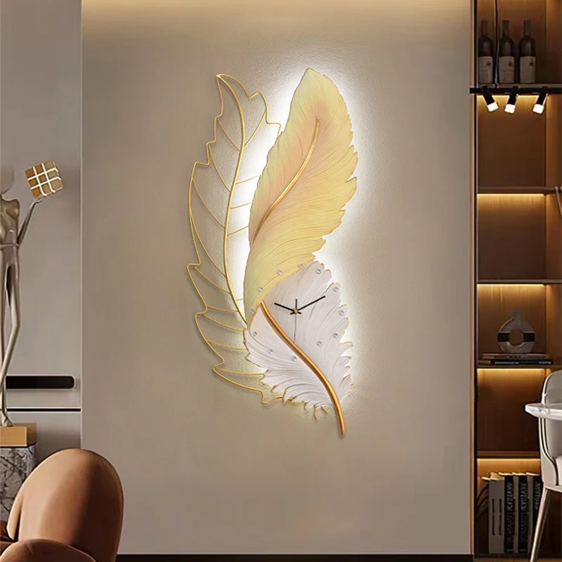 

Light Unique Wall Clock Minimalist Korean Battery Art Large Wall Clock Hands Living Room Silent Reloj De Pared Room Decorarion