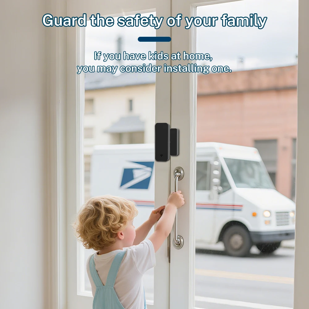 Tuya Zigbee 3.0 مستشعر الباب والنافذة مستشعر ذكي مستشعر الاتصال APP التحكم عن بعد SmartLife العمل مع Zigbee2Mqtt ZHA Alexa