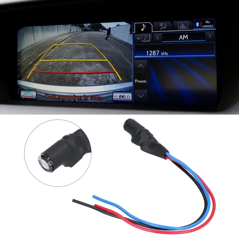 Car Camera Noise Reduction Cord Reversing Images Filter Cable for Improved Parking Safety Distortion Visuals