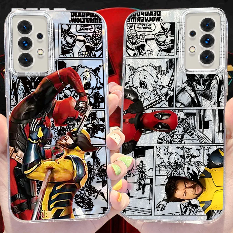 Marvel Lobezno Blink Case para Samsung Galaxy S24 S23 Ultra Plus S21 FE A73 A72 A71 A54 A53 A52 A51 A50 A34 A33 A32 4G 5G Cover
