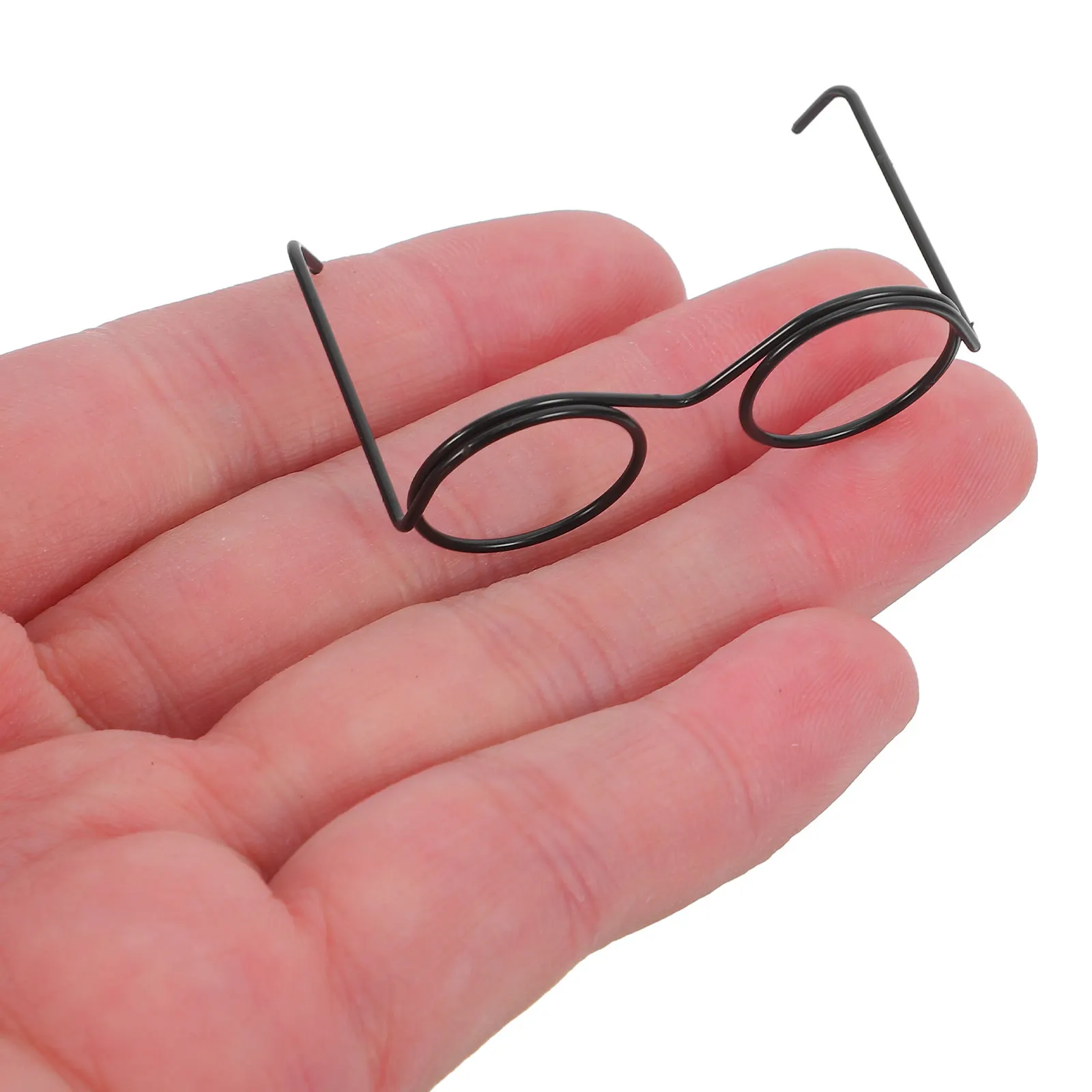 

20Pcs Metal Mini Glasses Miniature Eyewear for Decoration Dress Supplies Photography Mini Metal Wire Eyeglasses