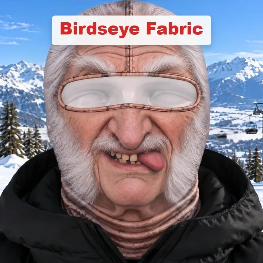 Unisex Size Funny Prank Mask 3D Print Breathable Motorcycle Riding Mask Windproof Funny Motorcycle Ski Face Mask Skiers