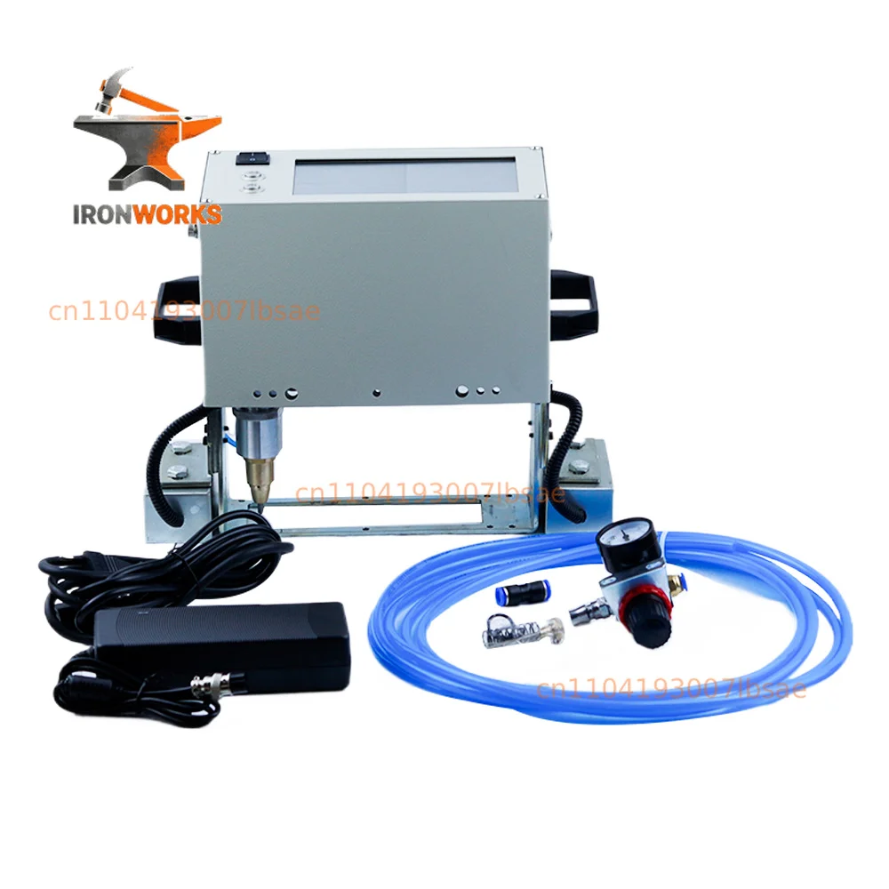 140*40mm Touchscreen Pneumatic All-in-one Machine  for VIN Code Pneumatic Metal Dot Peen Marking Machine Plotter Printer110/220V