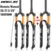 Nanlio MTB自転車サスペンションフォーク マグネシウム合金エアフォーク 26/27.5/29インチマウンテンバイク 32 RL100mmフォーク 自転車アクセサリー 1