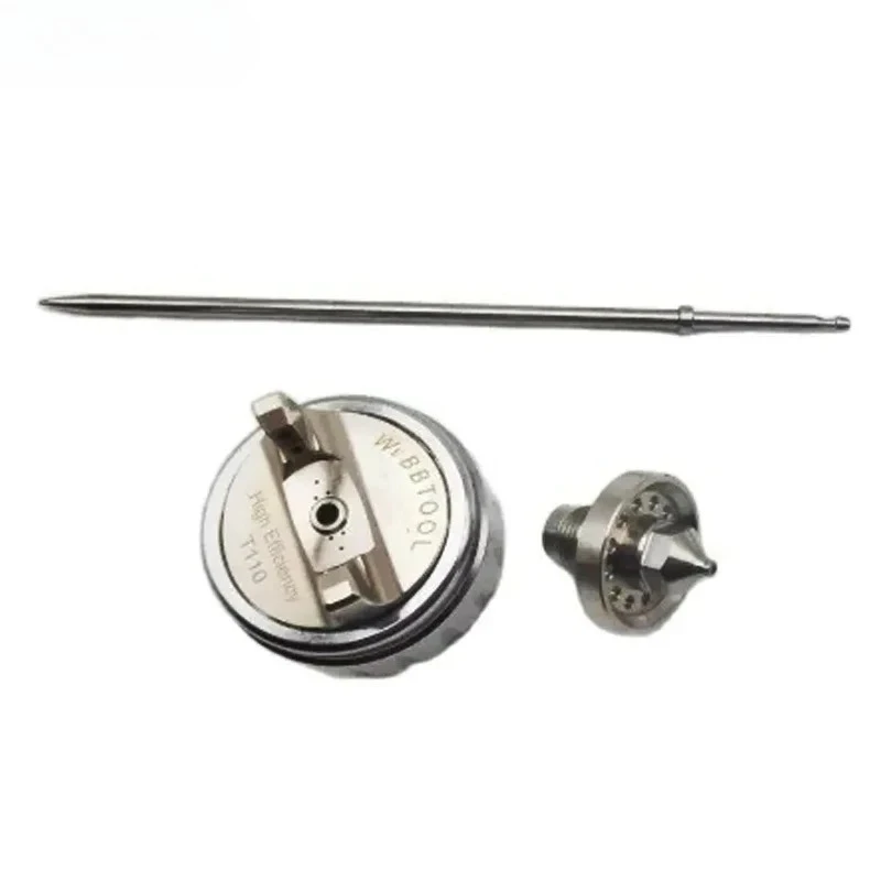 sMaster TE20 T110 Spray Gun Pro Lite 1.3mm/1.8mm Nozzle Kit Paint Gun Cap Nozzle Needle Three-Piece