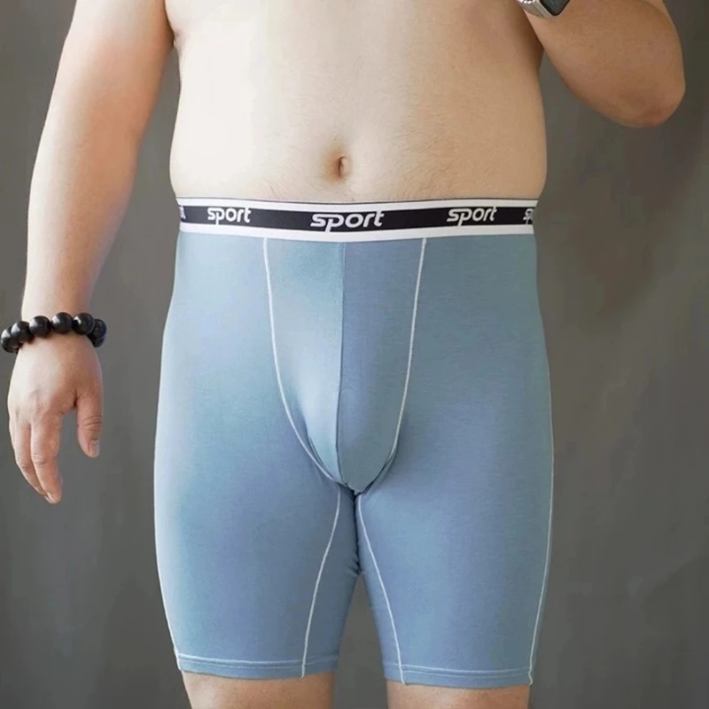 

1PC Long Leg Boxers Men Big Size 3XL 4XL 5XL 6XL Underwear Modal Panties Sports Underpants Knickers Fit 85-140kg